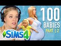 Single Girl Tries The 100-Baby Challenge In The Sims 4 | Part 2