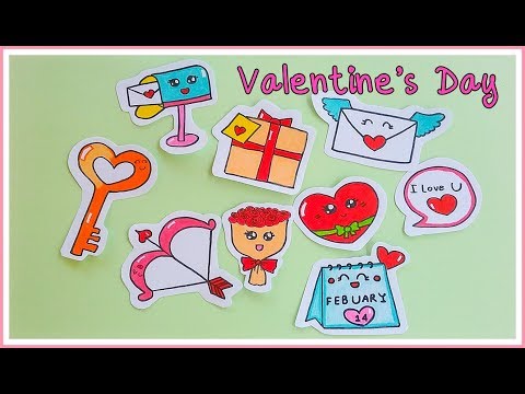 How To Draw Valentine's Day symbol.สอนวาดรูปสัญลักษณ์วันวาเลนไทน์ : เดือนแห่งความรัก