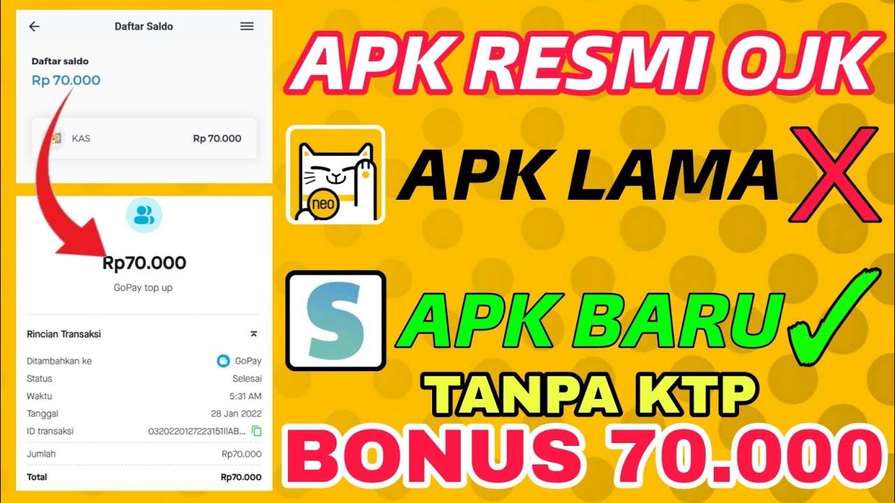 BONUS 70 KRESMI OJK LATEST MONEY EARNING APPLICATION 2022 BONUS 70 KRESMI OJK LATEST MONEY EARNING APPLICATION 2022