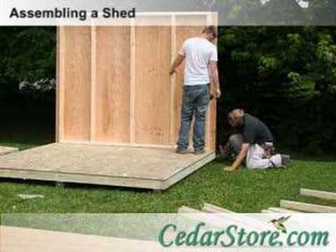How To Build a Shed from CedarStore.com