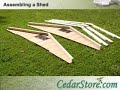 How To Build a Shed from CedarStore.com