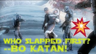 Bo Katans Most Famous Moment--Slapping Ahsoka