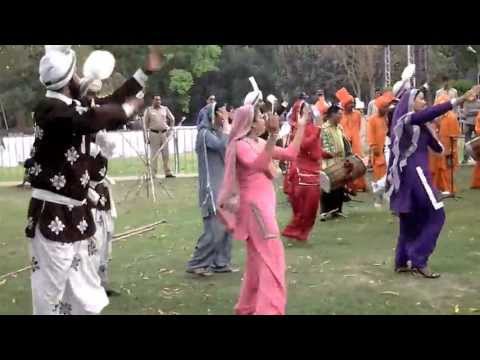 Bhangra and Giddha dance performances by Punjabi dancers during...