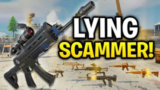 The Biggest Lying Scammer Ever Scams Himself Scammer Get Scammed Fortnite The Biggest Lying Scammer Ever Scams Himself Scammer Get Scammed Fortnite