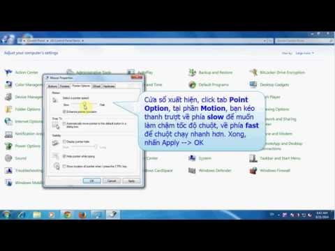 Cách chỉnh tốc độ chuột trong Windows 7