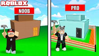 Noob vs Pro Güvenli Ev Kapışması !! - Roblox Build and Battle!
