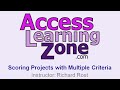 Microsoft Access Tutorial: Project Scoring with Multiple Criteria - Part 1 of 3