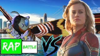 Capitana Marvel Vs Mothra Zilla Zomber