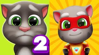 My Talking Tom 2 Vs Talking Tom Hero Dash Android Gameplay