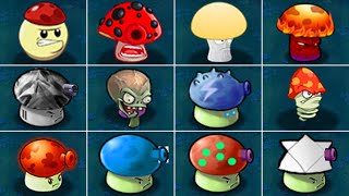 Plants Vs Zombies Mod All Fume-Shroom Vs All Zombot