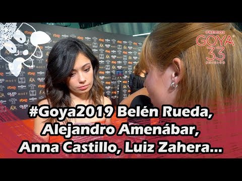 #Goya2019 Hablamos con Belén Rueda, Alejandro Amenábar, Anna Castillo, Luiz Zahera...