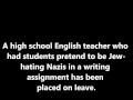New York Teacher Nazi Experiment