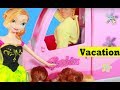 FROZEN Summer Countdown Day 1 Barbie Motorhome Bus RV Camping Vacation Toby AllToyCollector