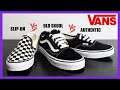 Vans Authentic - Old Skool - Slip On Styling Haul And Reviews