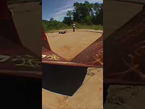 Anthony - Nollie heelflip to kickflip into rusty bank line