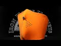 Half Safety Orange Neoprene Face Mask