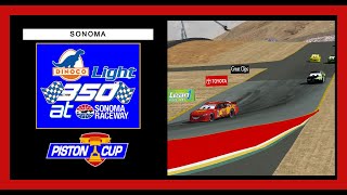 2025 Fictional Piston Cup Dinoco Light 350 At Sonoma Raceway