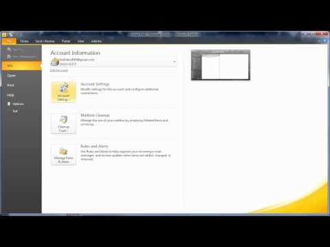 How to.. Speed Up Outlook 2010 when using GMail (IMAP)