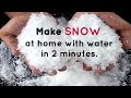 How to make fake snow at home in less than 2 minutes | 100% Non-Toxic | fake snow | artificial snow