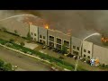 Massive 3-Alarm Fire Erupts At Amazon Distribution Center In ...