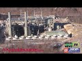 Aerial Footage of Middletown Kleen Energy Natural Gas Plant Explosion