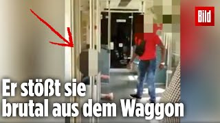 Mann greift Frau mitten in S-Bahn brutal an, die verzweifelt um Hilfe fleht | Be