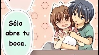 Clannad: Nagisa Y Tomoya Comiendo Juntos