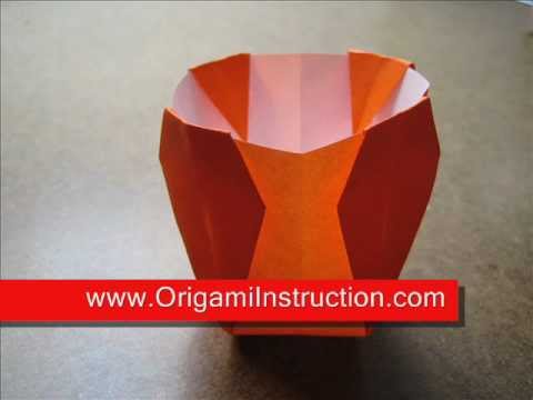 easy origami vase youtube dollar bill origami christmas tree