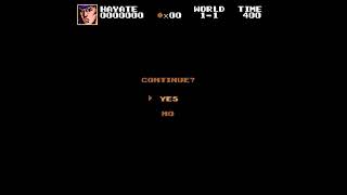 Game Over Super Mario Bros. Crossover Flash Ninja Gaiden Variants