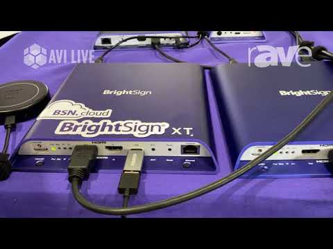 AVI LIVE: BrightSign Demos BightSign XT Player, Talks Carousel Digital Signage Collaboration