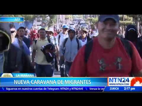Nueva caravana de migrantes parte de El Salvador con rumbo a Estados Unidos