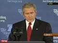 Title:President Bush Speaks at the Heritage Foundation Description:President Bush Speech at the Heritage Foundation,November 1, 2007