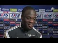 Elvis Manu na afloop van AZ - Feyenoord