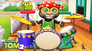 My Talking Tom 2 - Try The New Toy Drums Gameplay Walkthrough