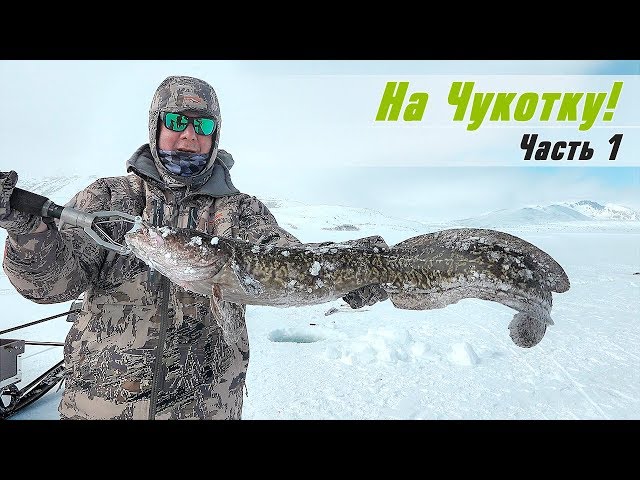 Рыбалка и охота на Чукотке весной. Ловля налима и гольца со льда на блесну
