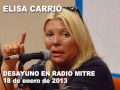 Elisa Carrió - Los muertos no importan en verano y eso me parece escandaloso 18/01/2013