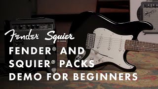 Fender and Squier Packs Demo For Beginners | Fender