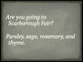 Simon & Garfunkel - Scarborough Fair (Full Version) Lyrics