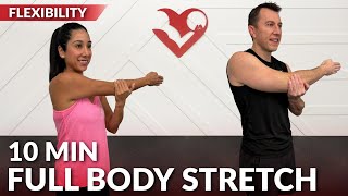 10 Min Full Body Stretch For Flexibility - Stretching Exercises For Beginners & Intmd After Workout