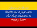 Himno Original y Primera Bandera de Venezuela (1810)