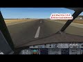 FSX Airbus A320 Thomas Cook landing at Ibiza [Cock