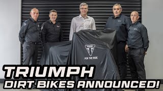 BREAKING NEWS: Triumph Announces 250/450 4 stroke MX Dirt Bike Release and MX Racing Plans