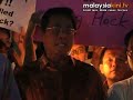 Death plunge: Candles flicker in mourning