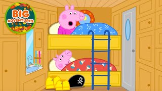 Peppa Pig Has A Big Sailing Boat Adventure Peppa & George Boat Sleepover Cartoon For Kids