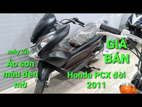 Honda PCX đời 2011 sơn áo đen mờ máy zin và giá bán tại cửa hàng Huyền Nhí. Giá xe tay ga PCX cũ.