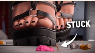 Stuck In Gum Giantess Animation Giantess Growth Giantes Feet Vore