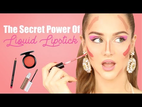 5 GENIUS WAYS of using LIQUID LIPSTICK - How To Waterproof Makeup - Liquid Lipstick Hacks | PEACHY - YouTube