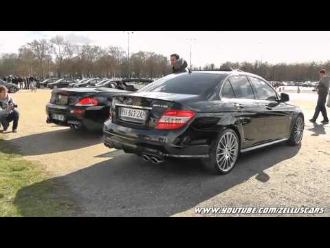 A concerto of engine V10 of the BMW M6 against the V8 of the Mercedes C 63