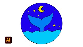 Create Shark In The Sea Vector From Art In Adobe Illustrator In 2 Minute