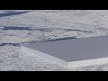 [Vídeo] Un extraño iceberg rectangular en la Antártida